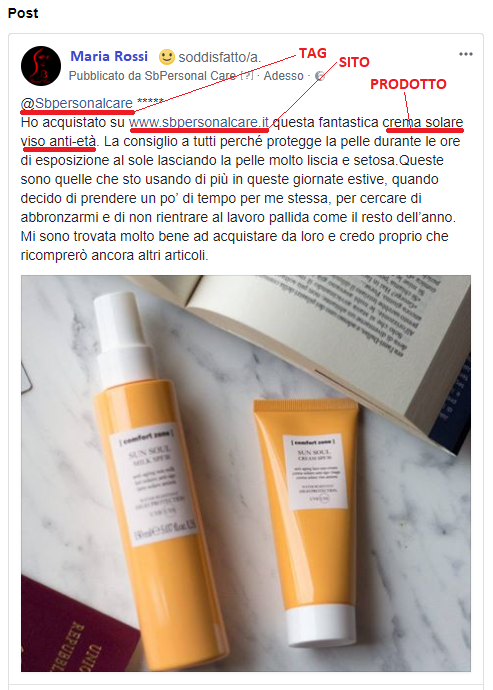 modello recensione
